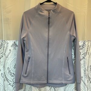 Traj3ctory women’s size small long sleeve zip up lavender with two zip pockets